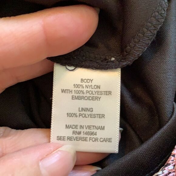 NWT Robbie Bee black embroidered summer dress - Picture 8 of 9